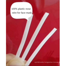 Manufacturer full plastic 100%plastic white face material PE nose bridge plastic support wire for face